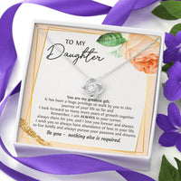 Load image into Gallery viewer, To My Daughter Gifts, You Are My Greatest Gift, Love Knot Necklace For Women, Birthday Present Ideas From Mom Dad
