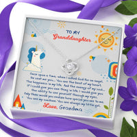 Load image into Gallery viewer, To My Granddaughter Gifts, You are always my little girl, Love Knot Necklace For Women, Present From Grandma
