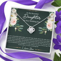Load image into Gallery viewer, To My Bride Gifts, This Is Your Time, Love Knot Necklace For Women, Wedding Day Thank You Ideas From Mom
