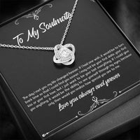 Load image into Gallery viewer, To My Soulmate, The Day I Met You, Love Knot Necklace For Girlfriend, Anniversary Birthday Valentines Day Gifts From Boyfriend
