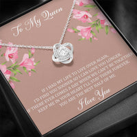 Load image into Gallery viewer, To My Wife, My Queen, Love Knot Necklace For Women, Anniversary Birthday Gifts From Husband

