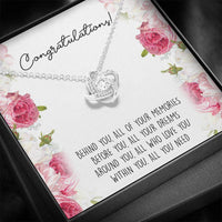 Load image into Gallery viewer, Graduation Gifts, Within You, Love Knot Necklace For Women, College Preschool High School Graduation Present
