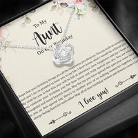 Load image into Gallery viewer, To My Aunt Gifts, Aunt on Her Birthday, Love Knot Necklace For Women, Aunt Birthday Present From Niece Nephew
