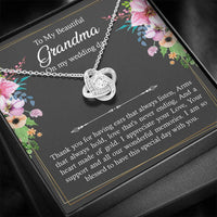 Load image into Gallery viewer, Grandmother of the Bride Gifts, I Am So Blessed, Love Knot Necklace For Women, Wedding Day Thank You Ideas From Bride
