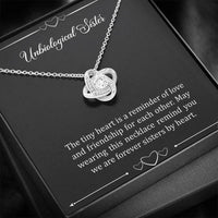 Load image into Gallery viewer, To My Unbiological Sister Gifts, Reminder of Love, Love Knot Necklace For Women, Birthday Present Idea From Sister-in-law
