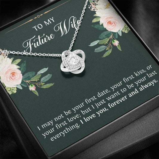 Wedding Bride Gifts from Groom, To My Future Wife, Love Knot Necklace, Engagement Jewelry For Wife
