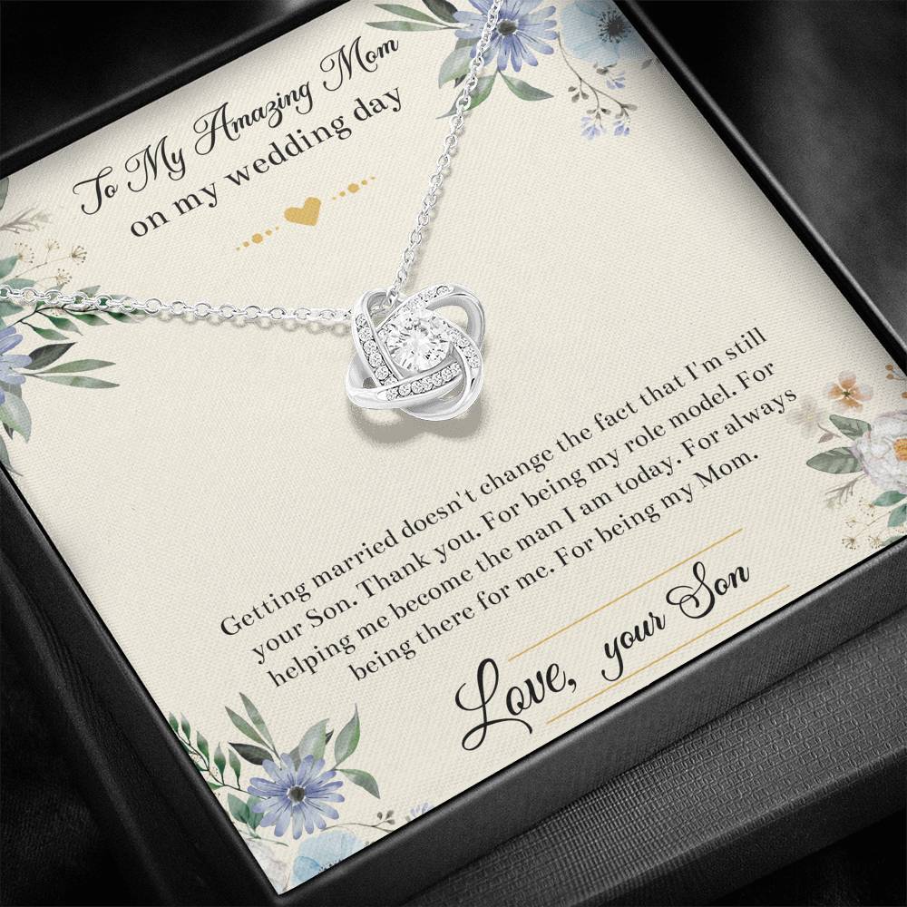 Mom Of The Groom Gifts, I'm Still Your Son, Love Knot Necklace For Women, Wedding Day Thank You Ideas From Groom