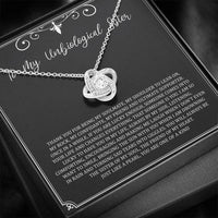 Load image into Gallery viewer, To My Unbiological Sister Gifts, My Soulmate, Love Knot Necklace For Women, Birthday Present Idea From Sister-in-law
