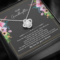Load image into Gallery viewer, Gifts For Granddaughters, Every Day That You Are Not With Me, Love Knot Necklace For Women, Birthday Jewelry From Grandmother Grandfather
