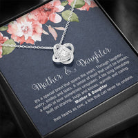 Load image into Gallery viewer, To My Mom Gifts, Mother and Daughter Bond, Love Knot Necklace For Women, Birthday Mothers Day Present From Daughter

