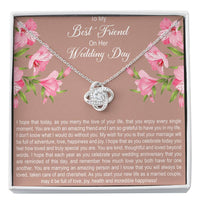 Load image into Gallery viewer, Wedding Gifts for Bride From Friend, I Hope You Enjoy Every Single Moment, Sentimental Love Knot Necklace For Women, Best Gift Ideas From Best Friends
