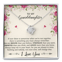 Load image into Gallery viewer, To My Granddaughter Gifts, If Tomorrow We’re Not Together, Love Knot Necklace For Women, Birthday Present Idea From Grandma Grandpa
