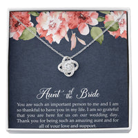 Load image into Gallery viewer, Aunt of the Bride Gifts, You Are Important To Me, Love Knot Necklace For Women, Wedding Day Thank You Ideas From Bride
