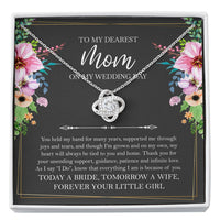 Load image into Gallery viewer, Mom of the Bride Gifts, You Held My Hand for Many Years, Love Knot Necklace For Women, Wedding Day Thank You Ideas From Bride
