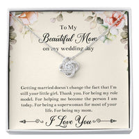 Load image into Gallery viewer, Mom of the Bride Gifts, I'm Still Your Little Girl, Love Knot Necklace For Women, Wedding Day Thank You Ideas From Bride
