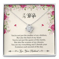 Load image into Gallery viewer, To My Wife, You Are My Everything, Love Knot Necklace For Women, Anniversary Birthday Gifts From Husband

