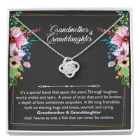 Load image into Gallery viewer, Granddaughter Necklace From Grandma, It's a special bond that spans the years, Love Knot Necklace For Women, Jewelry Gifts From Grandmother
