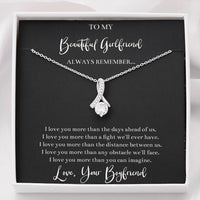 Load image into Gallery viewer, To My Girlfriend, I Love You, Alluring Beauty Necklace For Women, Anniversary Birthday Valentines Day Gifts From Boyfriend
