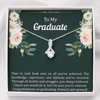 Load image into Gallery viewer, Graduation Gifts, Onward and Upward, Alluring Beauty Necklace For Women, College Preschool High School Graduation Present
