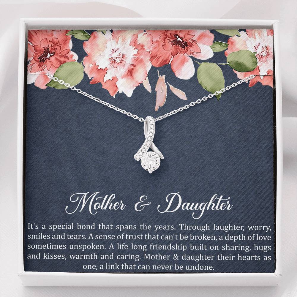To My Daughter Gifts, Special Bond That Spans The Years, Alluring Beauty Necklace For Women, Birthday Present Idea From Mom