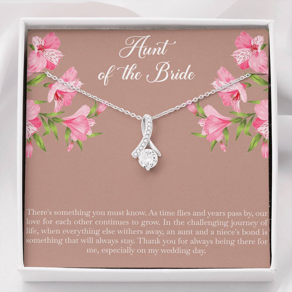 Aunt of the Bride Gifts, Our Love For Each Other Grows, Alluring Beauty Necklace For Women, Wedding Day Thank You Ideas From Bride