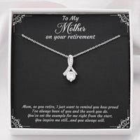 Load image into Gallery viewer, Mom Retirement Gifts, As You Retire, Happy Retirement Alluring Beauty Necklace For Women, Retirement Party Favor From Daughter Son
