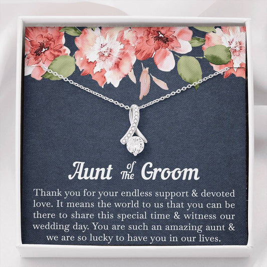 Aunt of the Groom Gifts, You Are Amazing, Alluring Beauty Necklace For Women, Wedding Day Thank You Ideas From Groom