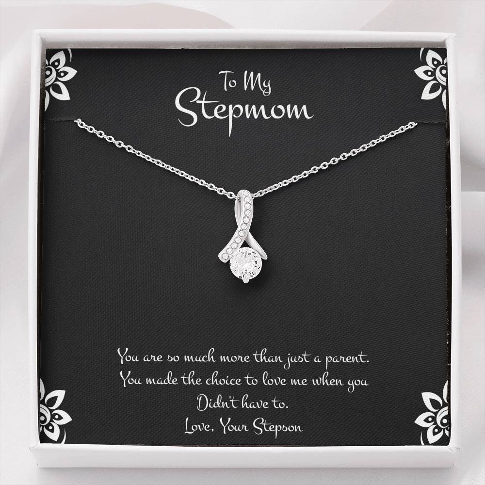 To My Stepmom Gifts, You Are More Than Just A Parent, Alluring Beauty Necklace For Women, Birthday Mothers Day Present From Stepson