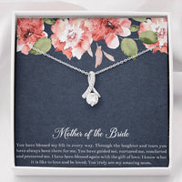 Load image into Gallery viewer, To My Mom of the Bride Gifts, You Have Blessed My Life, Alluring Beauty Necklace For Women, Wedding Day Thank You Ideas From Bride
