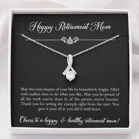 Load image into Gallery viewer, Mom Retirement Gifts, Next Chapter, Happy Retirement Alluring Beauty Necklace For Women, Retirement Party Favor From Daughter Son

