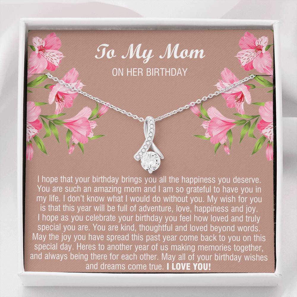 To My Mom Gifts, You Are Amazing, Alluring Beauty Necklace For Women, Birthday Present From Son Daughter