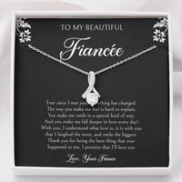 Load image into Gallery viewer, To My Fiancée, I&#39;ll Love You Forever, Alluring Beauty Necklace For Women, Anniversary Birthday Valentines Day Gifts From Fiancé
