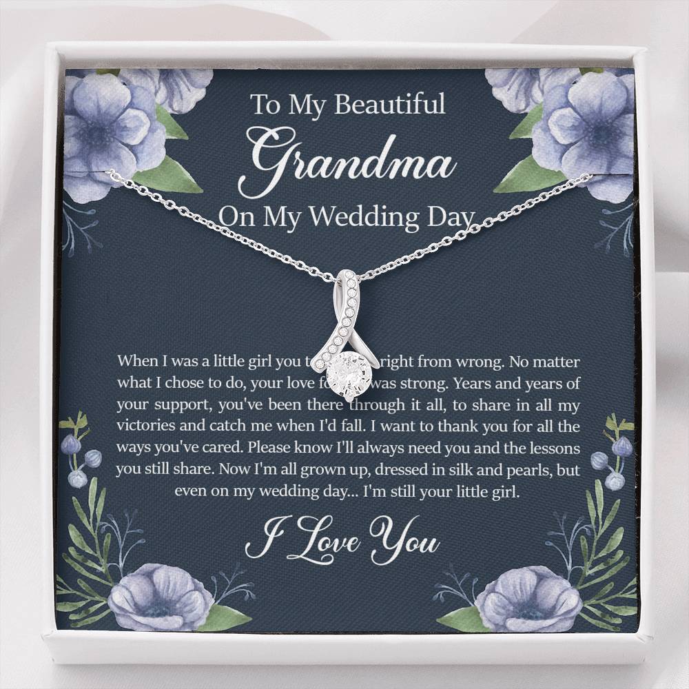Grandmother of the Bride Gifts, When I Was A Little Girl, Alluring Beauty Necklace For Women, Wedding Day Thank You Ideas From Bride