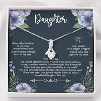 Load image into Gallery viewer, To My Daughter Gifts, When I First Held You In My Arms, Alluring Beauty Necklace For Women, Birthday Present Ideas From Mom Dad

