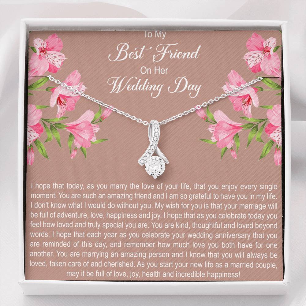 Bride Gifts, I Hope You Enjoy Every Single Moment, Alluring Beauty Necklace For Women, Wedding Day Thank You Ideas From Best Friend