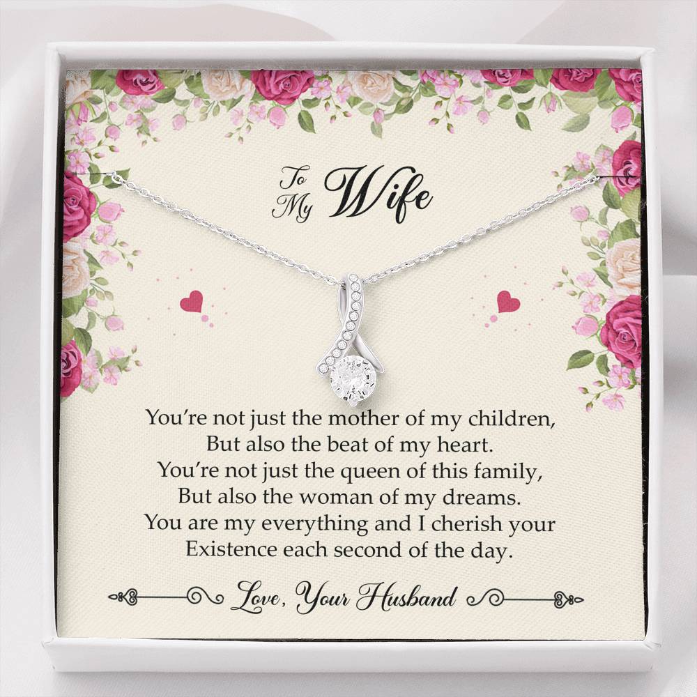 To My Wife, You Are My Everything, Alluring Beauty Necklace For Women, Anniversary Birthday Gifts From Husband