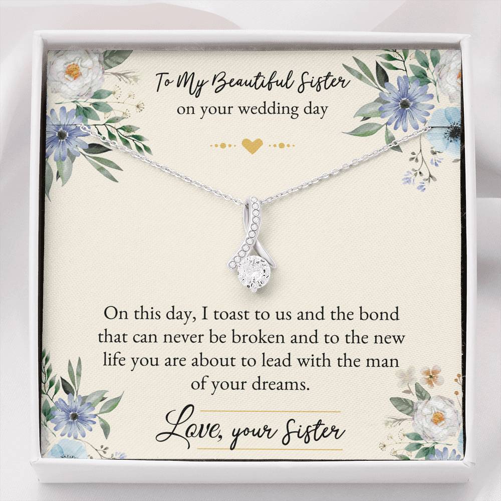 Bride Gifts, On This Day, Alluring Beauty Necklace For Women, Wedding Day Thank You Ideas From Sister