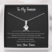 Load image into Gallery viewer, To My Fiancée, The Woman Of My Dreams, Alluring Beauty Necklace For Women, Anniversary Birthday Valentines Day Gifts From Fiancé
