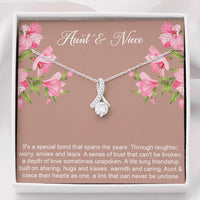 Load image into Gallery viewer, To My Aunt Gifts, Special Bond, Alluring Beauty Necklace For Women, Aunt Birthday Present From Niece
