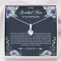 Load image into Gallery viewer, Mom of the Bride Gifts, You Thought Me Right From Wrong, Alluring Beauty Necklace For Women, Wedding Day Thank You Ideas From Bride
