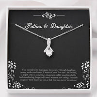 Load image into Gallery viewer, To My Daughter Gifts, Father and Daughter Bond, Alluring Beauty Necklace For Women, Birthday Present Idea From Dad
