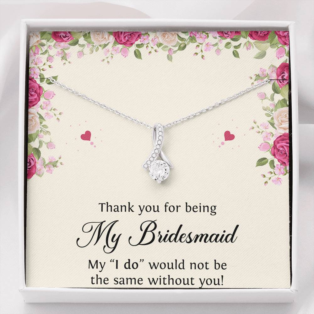 To My Bridesmaid Gifts, Thank You , Alluring Beauty Necklace For Women, Wedding Day Thank You Ideas From Bride