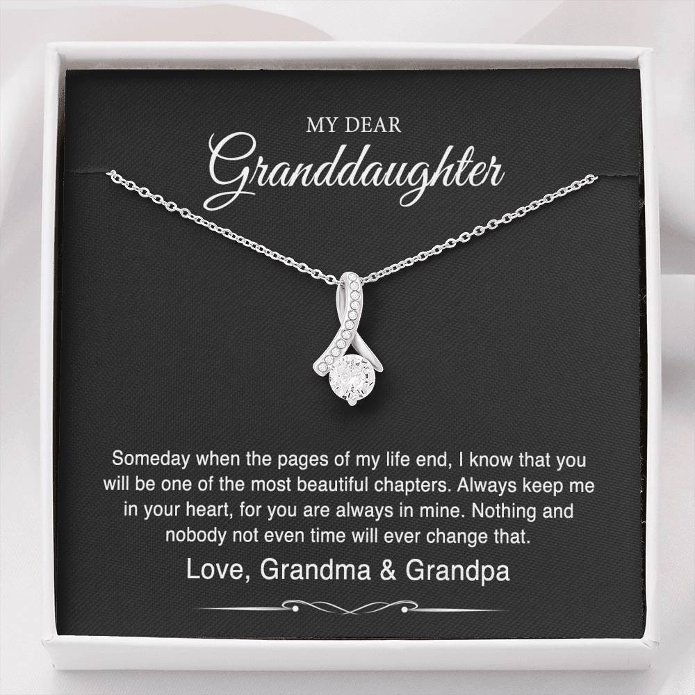To My Granddaughter Gifts From Grandma Grandpa, Someday When The Pages Of My Life End, Alluring Beauty For Women, Birthday Present Idea From Grandmother Grandfather