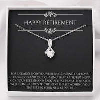 Load image into Gallery viewer, Retirement Gifts, Job Well Done, Happy Retirement Alluring Beauty Necklace For Women, Retirement Party Favor From Friends Coworkers
