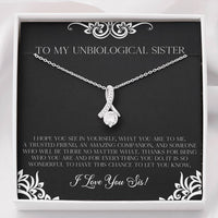 Load image into Gallery viewer, To My Unbiological Sister Gifts, I Hope You See in Yourself, Alluring Beauty Necklace For Women, Birthday Present Idea From Sister-in-law
