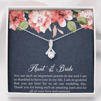 Load image into Gallery viewer, Aunt of the Bride Gifts, You Are Important To Me, Alluring Beauty Necklace For Women, Wedding Day Thank You Ideas From Bride
