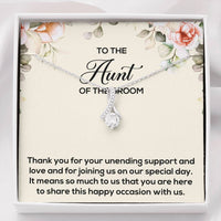 Load image into Gallery viewer, To My Aunt of the Groom Gifts, Thank You for Your Support, Alluring Beauty Necklace For Women, Wedding Day Thank You Ideas From Groom
