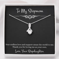 Load image into Gallery viewer, To My Stepmom Gifts, Your Endless Love And Support, Alluring Beauty Necklace For Women, Birthday Mothers Day Present From Stepdaughter
