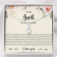 Load image into Gallery viewer, To My Aunt Gifts, Aunt on Her Birthday, Alluring Beauty Necklace For Women, Aunt Birthday Present From Niece Nephew
