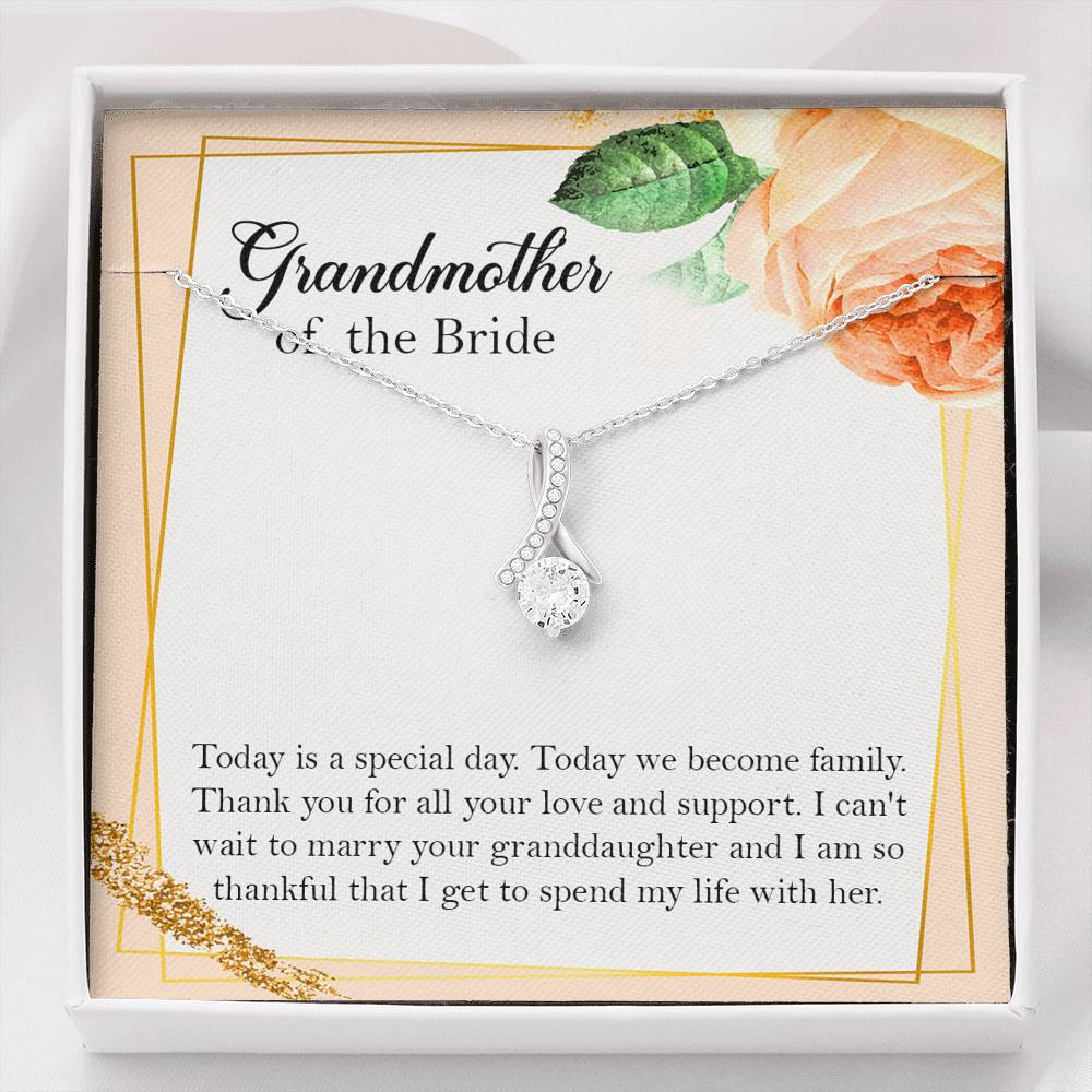 Grandmother of the Bride Gifts, Today Is A Special Day, Alluring Beauty Necklace For Women, Wedding Day Thank You Ideas From Groom